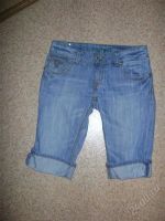 Лот: 2947606. Фото: 2. Бриджи джинсовые Reserved 44-46р... Женская одежда