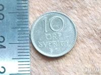 Лот: 10075032. Фото: 7. Монета 10 эри оре ери Швеция 1973...