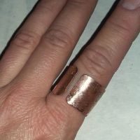 Лот: 4569589. Фото: 2. Брутальное медное кольцо ручной... Ювелирные изделия, бижутерия, часы