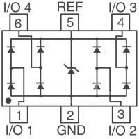 Лот: 21055232. Фото: 3. SRV05-4HTG, Защитный диод [SOT-23-6... Красноярск