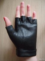 Лот: 8043305. Фото: 5. Женские кожаные перчатки без пальцев...
