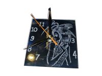 Лот: 4870151. Фото: 3. Часы - Девочка с яблоком. гравировка... Домашний быт