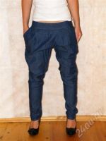 Лот: 625838. Фото: 2. Синие джинсы галифе, новые. Женская одежда