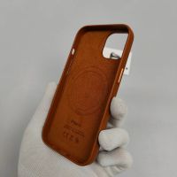 Лот: 20127263. Фото: 7. Чехол бампер Leather Case Magsafe...