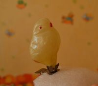 Лот: 4914866. Фото: 2. Елочная игрушка Птенец. Антиквариат
