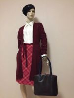 Лот: 10195703. Фото: 9. новый стильный бордовый кардиган...