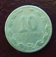Лот: 19470156. Фото: 2. Аргентина 10 сентаво 1938 KM... Монеты