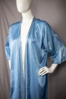 Лот: 19062492. Фото: 2. Винтажный синий халат. Женская одежда