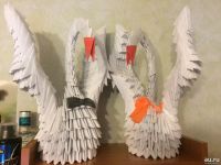 Лот: 13234383. Фото: 2. Лебеди из бумаги, оригами. Ручная работа
