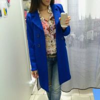Лот: 6401095. Фото: 4. Пальто легкое синее новое. Красноярск