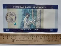 Лот: 21179563. Фото: 2. Либерия 10 долларов 2016 год... Банкноты