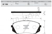Лот: 7520676. Фото: 2. Тормозные колодки Sangsin Brake... Автозапчасти