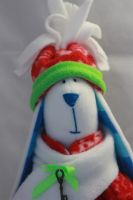 Лот: 3904289. Фото: 2. Заяц с яблоком. Ручная работа