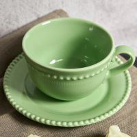 Лот: 22042856. Фото: 2. Чайная пара Grace, зеленая. Посуда, кухонная утварь