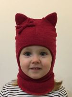 Лот: 10982770. Фото: 2. Шапочка шлем Котик. Одежда и аксессуары