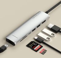 Лот: 24980296. Фото: 5. USB-хаб Satechi 7-в-1 USB-C Slim...