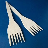 Лот: 12735056. Фото: 3. 💛 Вилка кухонная поварская деревянная... Домашний быт