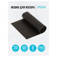 Лот: 24947993. Фото: 2. Мешки для мусора 60л Vega 20шт... Хозтовары