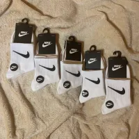 Лот: 20216155. Фото: 4. Носки средние Nike белые! 10 пар... Красноярск