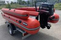 Лот: 20032455. Фото: 3. ПВХ моторная лодка Абакан-480... Авто, мото, водный транспорт