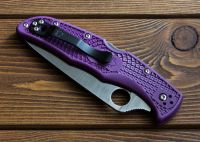 Лот: 1500421. Фото: 6. Нож Spyderco Endura purple FRN