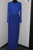 Лот: 6167999. Фото: 2. платье в пол,синее,42-44. Женская одежда