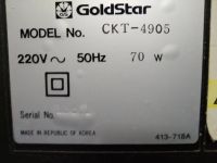 Лот: 20110625. Фото: 3. GoldStar Mod. No. CKT-4905. Бытовая техника