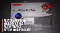 Лот: 20859509. Фото: 2. SSD M.2 NVMe PCIe (2280) KingSpec... Комплектующие