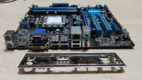 Лот: 22172834. Фото: 2. Мат. плата ASUS P8B75-M LE/mATX... Комплектующие