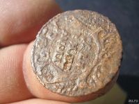 Лот: 9289502. Фото: 3. Крутая полушка 1734 года ( на... Коллекционирование, моделизм