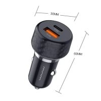Лот: 25794393. Фото: 2. АЗУ WUW C258 1A1C QC 3.0 48W Black. Аксессуары