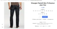 Лот: 23459624. Фото: 5. Джинсы прямые пошив для США Wrangler...