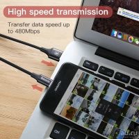 Лот: 13542255. Фото: 3. Кабель USB type C в USB 100 см. Смартфоны, связь, навигация