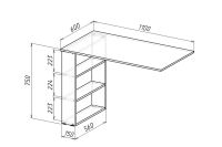 Лот: 23948113. Фото: 6. Письменный стол Hoff Рикс