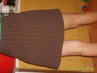 Лот: 149122. Фото: 2. Юбка коричневая в полоску 44р. Женская одежда