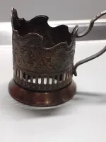 Лот: 24772086. Фото: 3. подстаканник Миру-Мир,мельхиор... Коллекционирование, моделизм