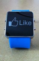 Лот: 2579415. Фото: 2. Like...Синий ремешок,светодиодные... Часы, аксессуары