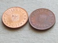 Лот: 19980040. Фото: 2. Монета 5 бани Румыния 2008 ; 2011... Монеты