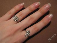 Лот: 275364. Фото: 2. Серебро. Серьги + 2 колечка. Ювелирные изделия, бижутерия, часы