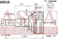 Лот: 24754124. Фото: 2. Шрус Наружный 30X56x30 ASVA арт... Красноярск