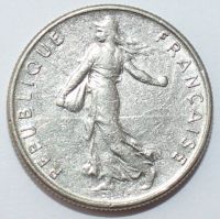 Лот: 18886010. Фото: 2. Франция 1/2 франка 1970. Монеты