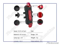 Лот: 21249368. Фото: 3. Комплект велофонарь + велофара... Спортивные товары