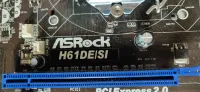 Лот: 21219951. Фото: 2. Мат. плата ASRock H61DE/SI/LGA1155... Комплектующие
