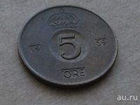 Лот: 13350958. Фото: 3. Монета 5 эри эре пять оре Швеция... Коллекционирование, моделизм
