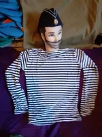 Лот: 23991228. Фото: 2. прокат,аренда берет с тельняшкой... Прокат и аренда
