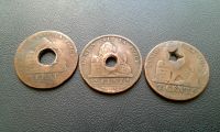 Лот: 19469324. Фото: 2. Бельгия. 19 век. 3 монеты - одним... Монеты