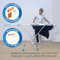 Лот: 24941806. Фото: 5. Сушилка для белья напольная Hausmann...