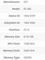 Лот: 13310874. Фото: 3. Игровая Видеокарта XFX RX 480... Компьютеры, оргтехника, канцтовары