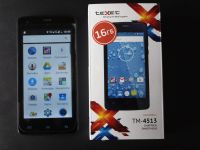 Лот: 11651572. Фото: 2. Texet TM-4513 4,5'', LTE, 2 СИМ... Смартфоны, связь, навигация