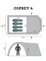 Лот: 21972976. Фото: 3. Палатка Osprey 4 BTrace (Зеленый... Туризм, охота, рыбалка, самооборона